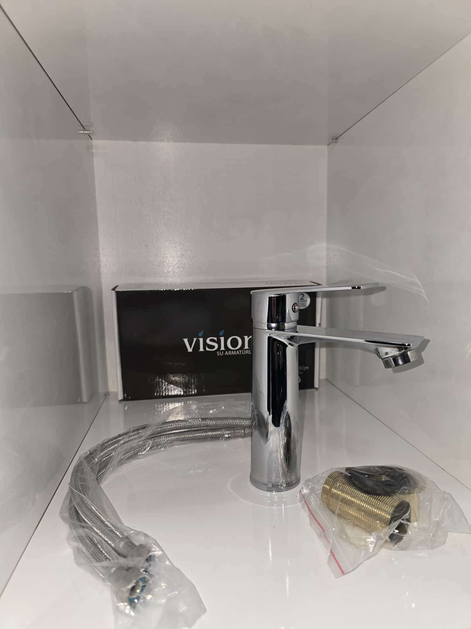 VİSİON KROM İNOX SABİT LAVABO BATARYASI